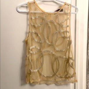 Gold beaded top